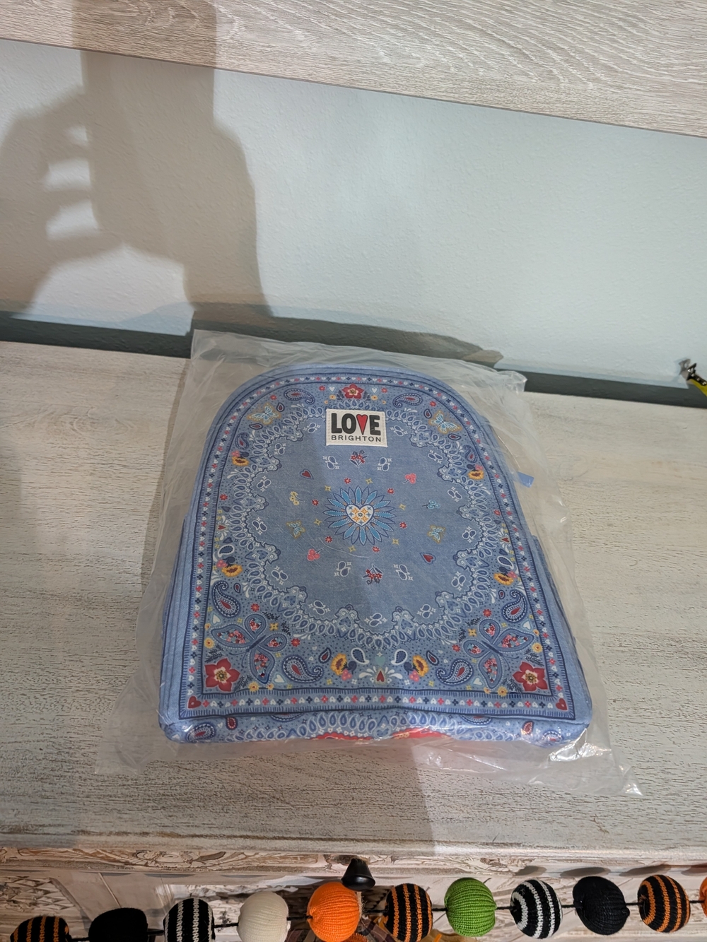 Brighton Light Blue Paisley Cosmetic Pouch